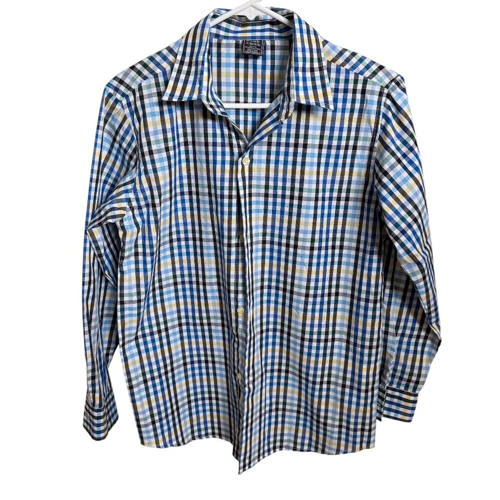 IZOD boys XL 14/16 long sleeve collared button down multicolored shirt